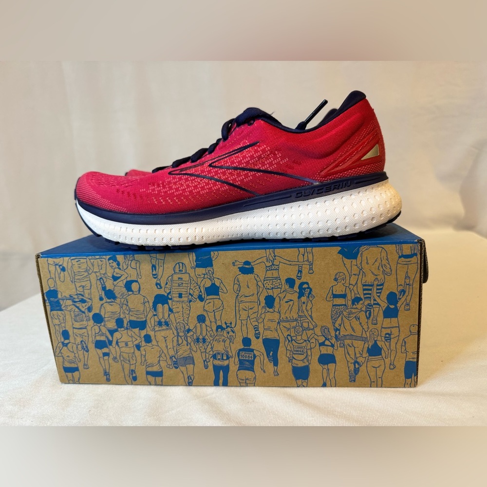 Brooks Glycerin GTS 19 Running Shoes Womens 8.5 Pink Comfort Cushion 1203441B623